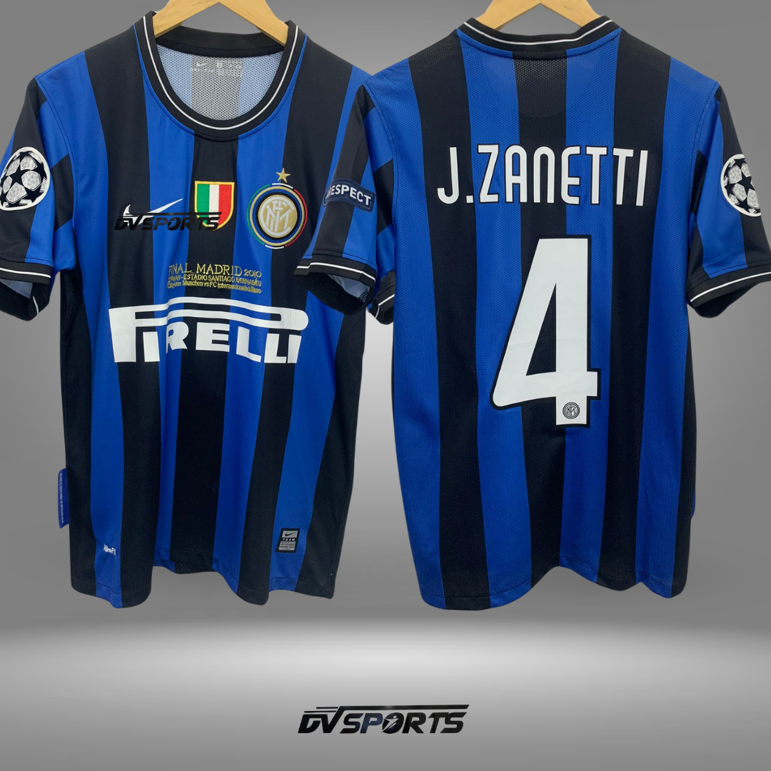 Inter Milán Retro 09/10 Casa - J. Zanetti #4 – DV Sports
