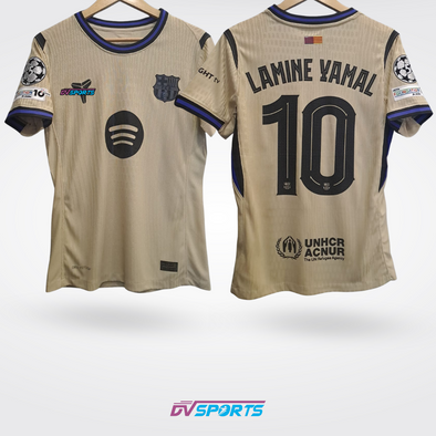 Camisa  FC Barcelona 25/26 Visita (Beige)-#10 Lamine Yamal (PLAYER)