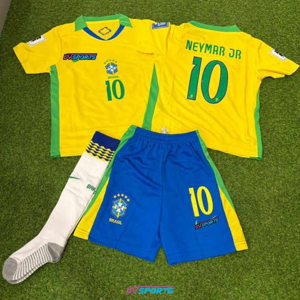 Kit niños Brasil 25/26 local - #10 Neymar Jr.