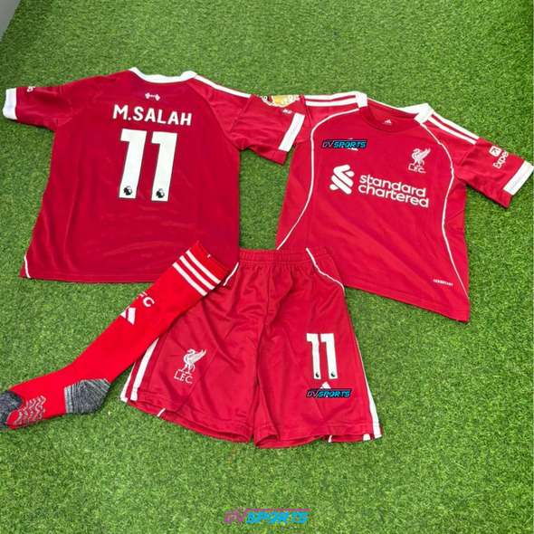 Kit Niños Liverpool 25/26 casa - #11 M. Salah