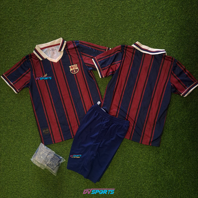 Kit Niño Estilo FC Barcelona Polo Modernista