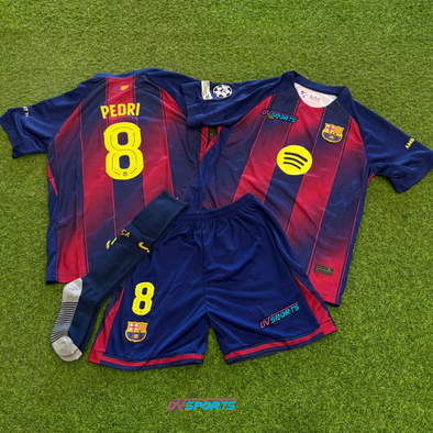 Kit Niño FC Barcelona 25/26 Casa - Pedri #8