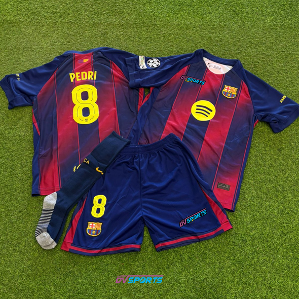 Kit Niño FC Barcelona 25/26 Casa - Pedri #8